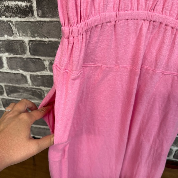 FP BEACH Free People Marlo Midi Dress Pockets Rose Bloom pink - Picture 7 of 13